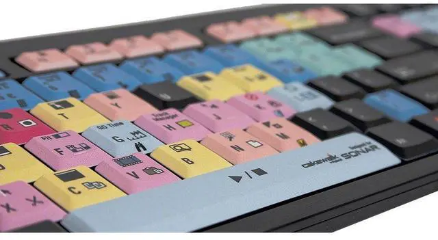 Alt view image 2 of 2 - LogicKeyboard PC Keyboard Designed for Cakewalk Sonar Compatible with Windows 7-11 - Part: LKBU-SON2-BJPU-US