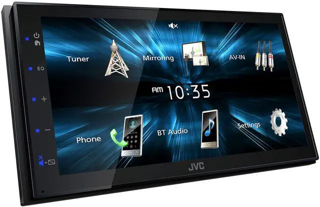 Alt view image 2 of 5 - JVC KW-M150BT Bluetooth Car Stereo Receiver with USB Port  6.75" Touchscreen Display - AM/FM Radio - MP3 Player Double DIN  13-Band EQ (Black)