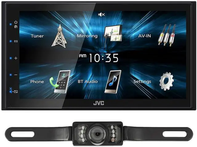 Main image of JVC KW-M150BT Digital Multimedia Receiver Bundled with (1) License Plate Style Backup Camera