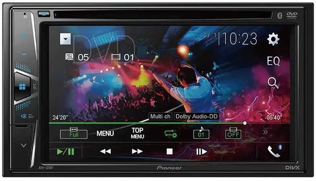 Alt view image 2 of 2 - Pioneer AVH-120BT 6.2 Inch Double Din DVD/MP3/CD Player with Touchscreen Bluetooth.