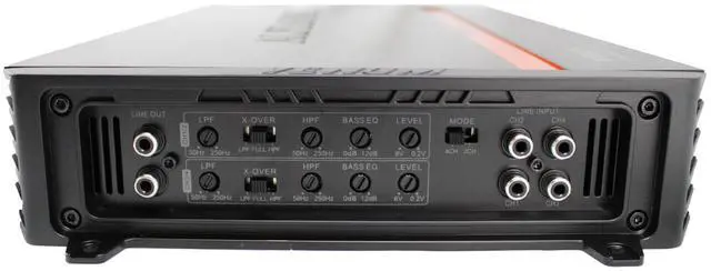 Alt view image 3 of 5 - Alphasonik V1000.4 Venum Series 2000 Watts Max 4-Channel Car Amp with Power Plant Chip 4-Way Protection Circuitry Multi-Channel Bridgeable Class A/B with Low Level Outputs & Selectable Input Switch