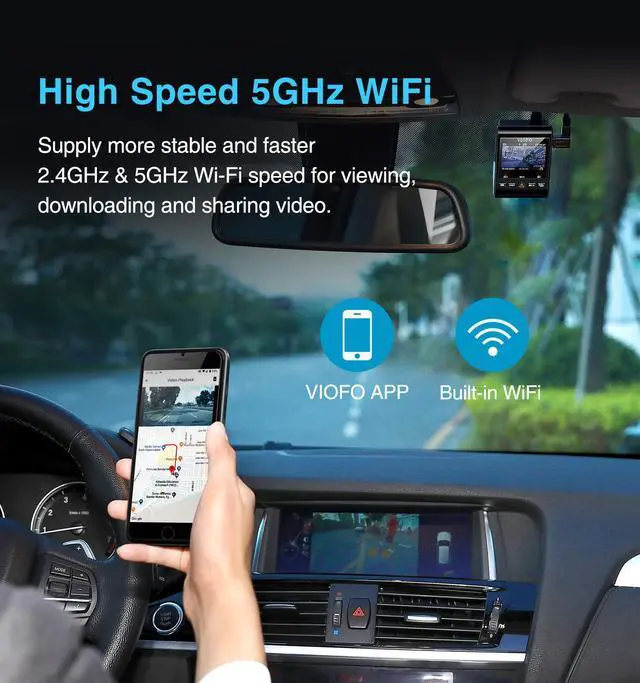 Alt view image 4 of 5 - VIOFO A129 Pro 4K Dash Cam 3840x2160P Ultra HD 4K Dash Camera 8MP Sensor GPS Wi-Fi, Buffered Parking Mode, G-Sensor, Motion Detection, WDR, Loop Recording