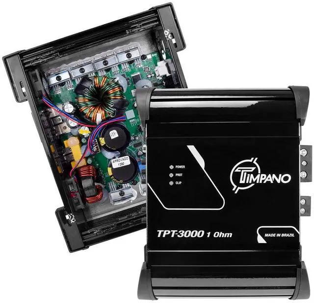 Alt view image 3 of 5 - Timpano TPT-3000 1 Ohm Compact Amplifier 3000 Watts, 1 Channel, Full Range Amp Class D for The Installation of Car Speakers, Loudspeakers, Drivers and Tweeters on Car Audio Systems