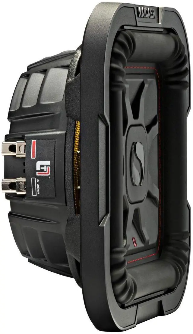 Alt view image 2 of 5 - Kicker 46L7T84 L7T L7-Thin 8-Inch (20cm) Subwoofer, Dual Voice Coil, 4-Ohm, 350 Watt