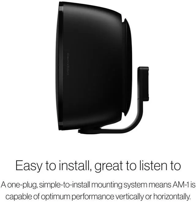 Alt view image 5 of 5 - Bowers & Wilkins AM-1 Architectural Monitor Weather-Resistant Loudspeaker for Patio, Garden, or Poolside, 1" Aluminum-Dome Tweeter, 5" Glassfibre Cone Midrange & Auxiliary Bass Radiator (Pair, White)