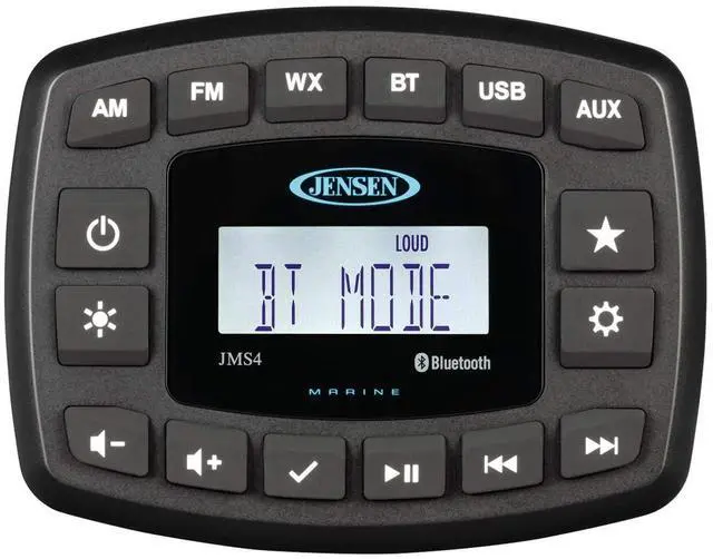 Main image of JENSEN JMS4RTL Stereo w/AM/FM/BT - Single Zone