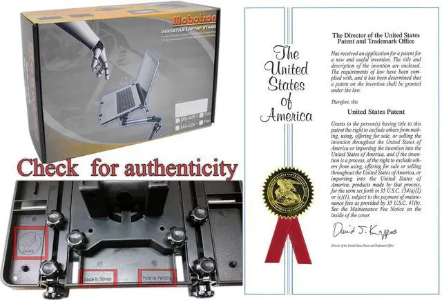 Alt view image 2 of 5 - Mobotron MS-426SS Standard Laptop Mount with Screen Stabilizers