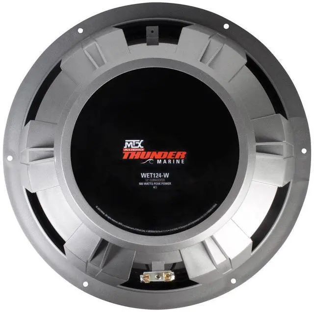 Alt view image 4 of 5 - MTX WET124-W 12" Marine Subwoofer, White
