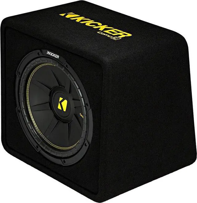 Alt view image 2 of 5 - Kicker VCWC124 CompC 12" Subwoofer in Vented Enclosure 4-Ohm
