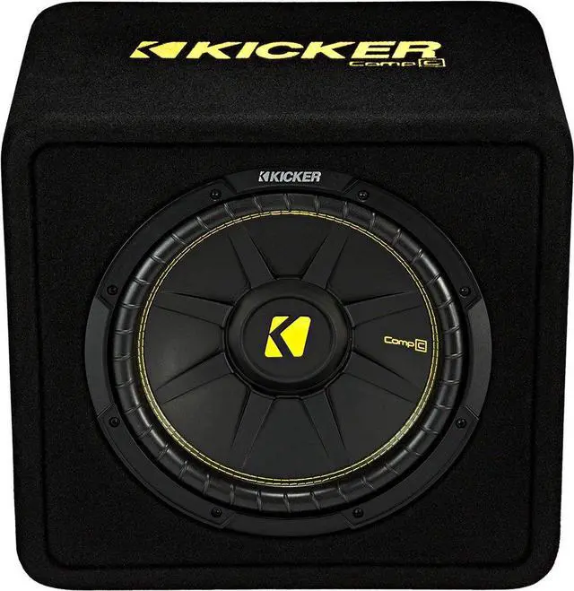 Alt view image 3 of 5 - Kicker VCWC124 CompC 12" Subwoofer in Vented Enclosure 4-Ohm