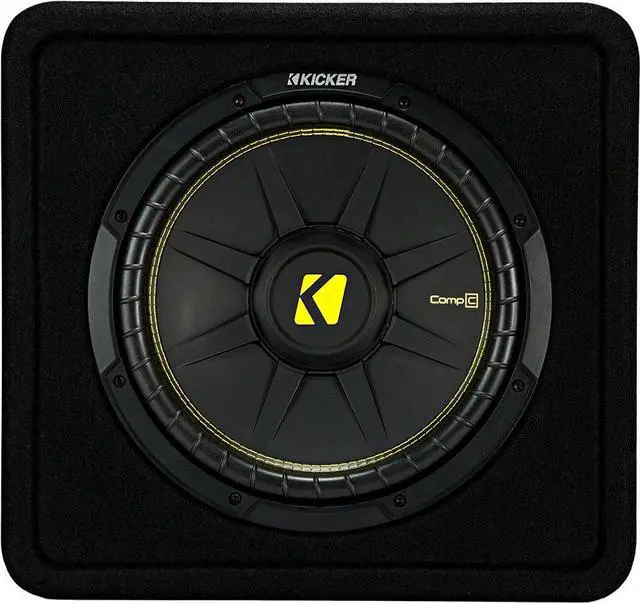 Alt view image 4 of 5 - Kicker VCWC124 CompC 12" Subwoofer in Vented Enclosure 4-Ohm