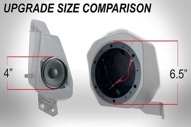 Alt view image 3 of 5 - SSV Works BR-B65U 2021-2023 4-Door Ford Bronco Rear Speaker Pod Add-Ons (Unloaded)