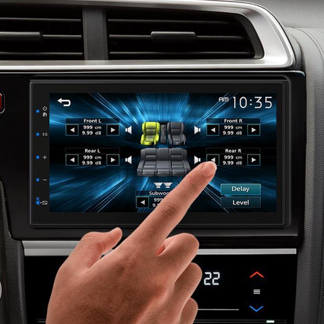 Alt view image 4 of 5 - JVC KW-M180BT Bluetooth Car Stereo Receiver with USB Port  6.75" Touchscreen Display - AM/FM Radio - MP3 Player Double DIN  13-Band EQ
