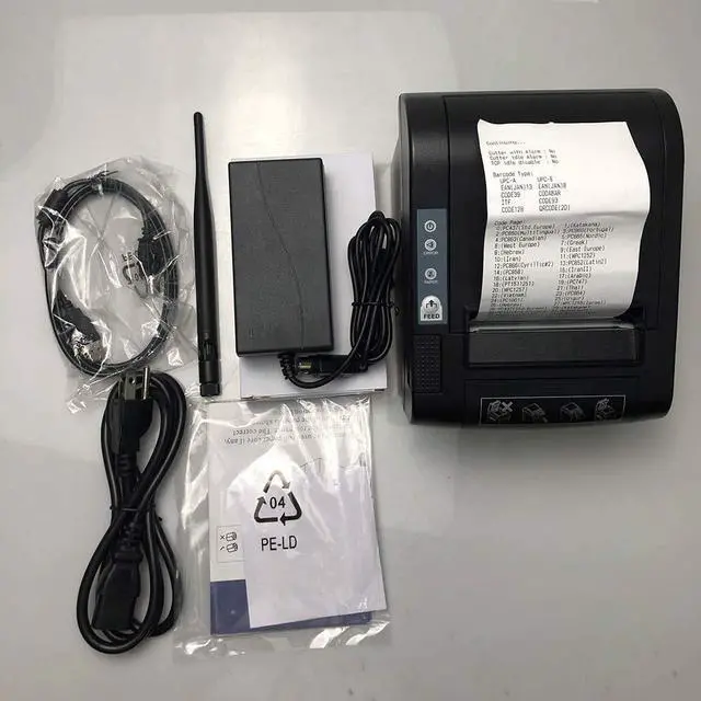 Alt view image 2 of 4 - NETUM 80mm Thermal Receipt Printer, WiFi POS Printer with Auto Cutter, USB Serial Ethernet LAN Port Support Cash Drawer ESC/POS