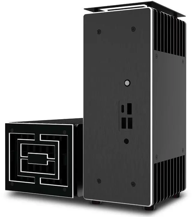 Main image of Turing ABX, Design for Gigabyte 4000U Series BRIX Mini-PC Up to AMD Ryzen(tm) 7, Compact Pure Aluminium Fanless Case, Internal M.2 SSD heatsink, Vertical or Horizontal Placement, A-NUC76-M1B
