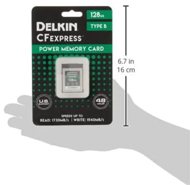 Alt view image 3 of 3 - Delkin Devices 128GB POWER CFexpress Type B Memory Card (DCFX1-128)