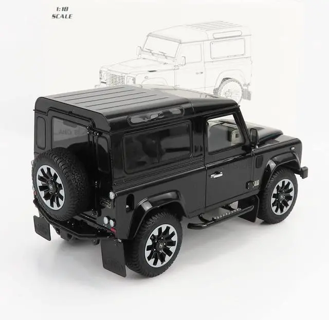 Alt view image 2 of 5 - LCD MODELS LCD-Model 1 18 Defender 90 Works V8 70Th Edition 2018 LCD18007-BL