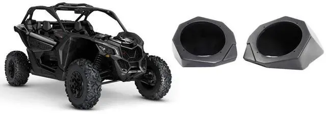 Main image of SSV Works X3-F65 2017-2025 Can-Am Maverick X3 6.5" Speaker Pods (X3-F65U - Unloaded)