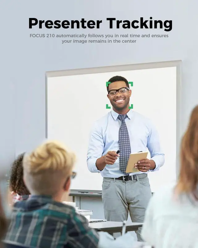 Alt view image 4 of 5 - WYRESTORM 4K Webcam with AI Tracking, 120° FOV Wide Angle, Auto Framing, 90fps, 8X Digital Zoom, Dual AI Noise-canceling Mics, Video Conference Room Camera, Zoom Certified, Works for Microsoft Teams