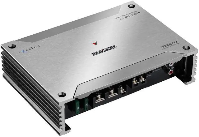 Main image of KENWOOD XM502-1 Excelon Marine/Motorsport Mono Subwoofer Car Amplifier | 500W RMS | Class-D Design | Weatherproof & Compact | Bass Boost & Subsonic Filter | Remote Control Compatible | 2-Year Warranty