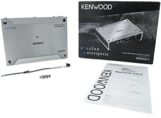 Alt view image 4 of 4 - KENWOOD XM502-1 Excelon Marine/Motorsport Mono Subwoofer Car Amplifier | 500W RMS | Class-D Design | Weatherproof & Compact | Bass Boost & Subsonic Filter | Remote Control Compatible | 2-Year Warranty