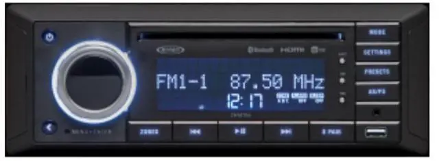 Main image of Jensen JWM72A 3-Speaker Zones Slimline DVD|USB|AUX|HDMI|App Ready Bluetooth Wallmount Stereo, Speaker Output 8X 6 Watt, Plays: CD/CD-R/CD-RW/DVD/DVD+R/DVD+RW/DVD-R/DVD-RW/MP3/WMA/JPEG