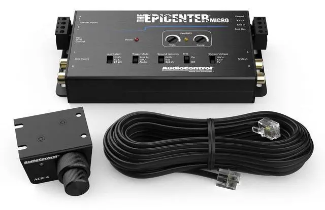 Alt view image 4 of 5 - AudioControl The EPICENTER Micro Bass Restoration Processor & Line Output Converter, Car Audio Compact Bass Booster w/ACR-4 Remote Control