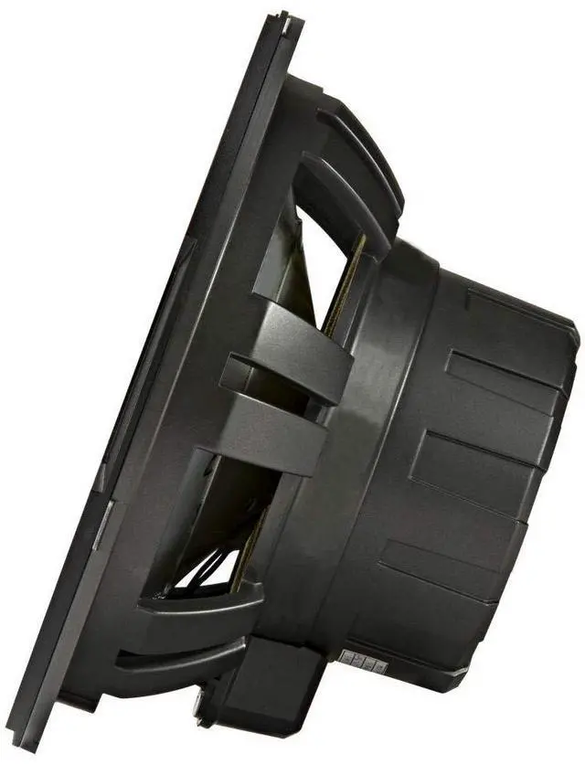 Alt view image 5 of 5 - Kicker 45KMF104 10" Weather-Proof Subwoofer for Freeair Applications 4 Ohm - Kicker 45KMG10W 10" LED Grille (White)