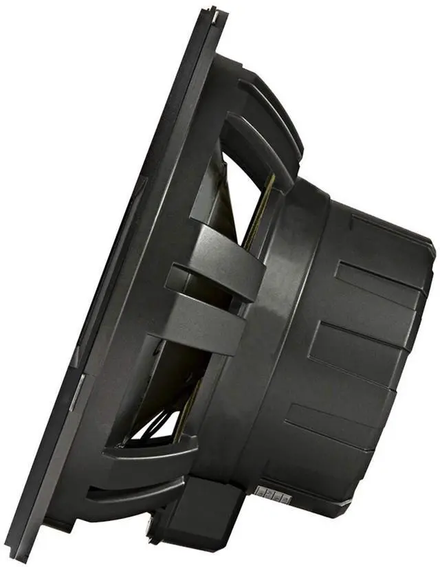 Alt view image 3 of 5 - Kicker 45KMF104 10" Weather-Proof Subwoofer for Freeair Applications - Kicker 45KMG10C 10" LED Grille (Charcoal)