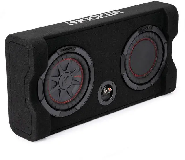 Main image of Kicker 48TRTP82 TRTP 8-inch Thin Down Firing Subwoofer and Passive Radiator Enclosure, 2-Ohm