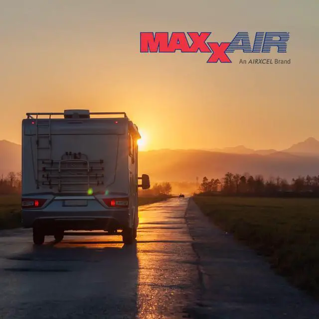 Alt view image 5 of 5 - MAXXAIR Maxxfan Dome Plus with LED Light, 6" Round 12V Ventilation Fan - Compact Solution for Rooftop or Sidewall Ventilation, Exhaust Only, Fan Guard Rain Shield, Moisture Control, Black (00-03810B)