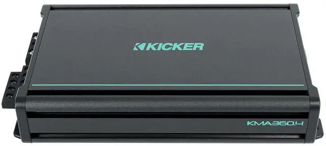 Alt view image 4 of 5 - KICKER 48KMA3604 360 Watt 4-Channel Marine Amplifier Boat Amp KMA360.4