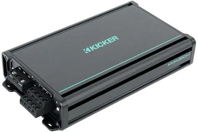 Alt view image 3 of 5 - KICKER 48KMA3604 360 Watt 4-Channel Marine Amplifier Boat Amp KMA360.4