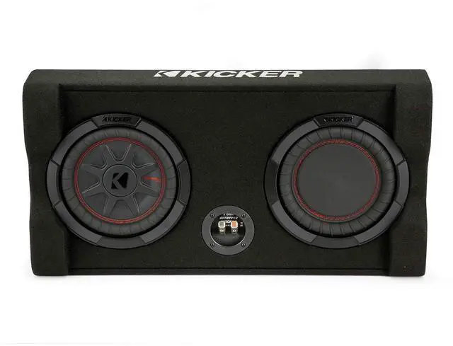 Alt view image 2 of 5 - Kicker 48TRTP82 TRTP 8-inch Thin Down Firing Subwoofer and Passive Radiator Enclosure, 2-Ohm