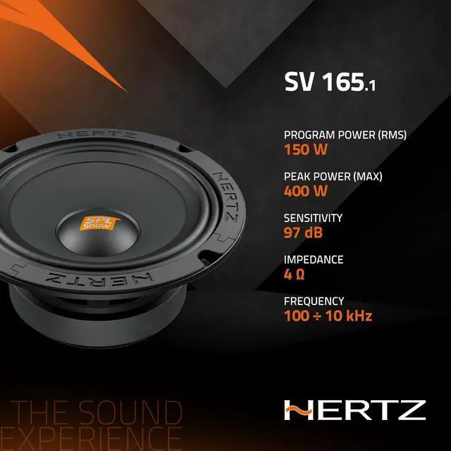 Alt view image 5 of 5 - Hertz SPL Show Series SV-1651 6.5" 4-Ohm SPL Midrange Speaker Drivers (Pair)