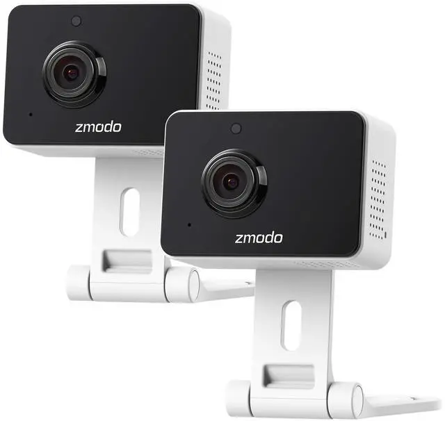 Main image of Zmodo 1080p Mini WiFi Pet Camera Two-Way Audio Smart Home Camera with Night Vision, Compatible with Alexa & the Google Assistant (2 Pack)