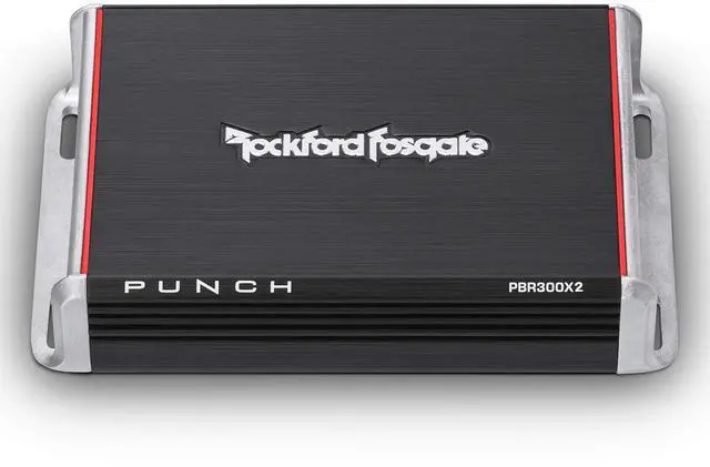 Alt view image 2 of 5 - Rockford Fosgate PBR300X2 Punch 300 Watt 2 Channel Boosted Rail Amplifier