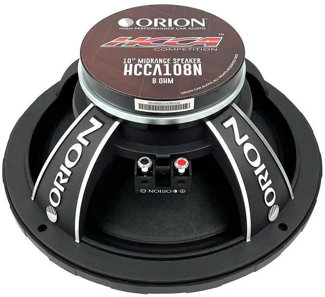 Alt view image 5 of 5 - ORION HCCA108N 10 Neodymium Magnet Mid-Range Bullet Loudspeaker, 2200W Max Power, 550W RMS, 8 Ohm, 3 Voice Coil - Pro Car Audio Stereo, Cast Basket Midrange Speaker (Single)
