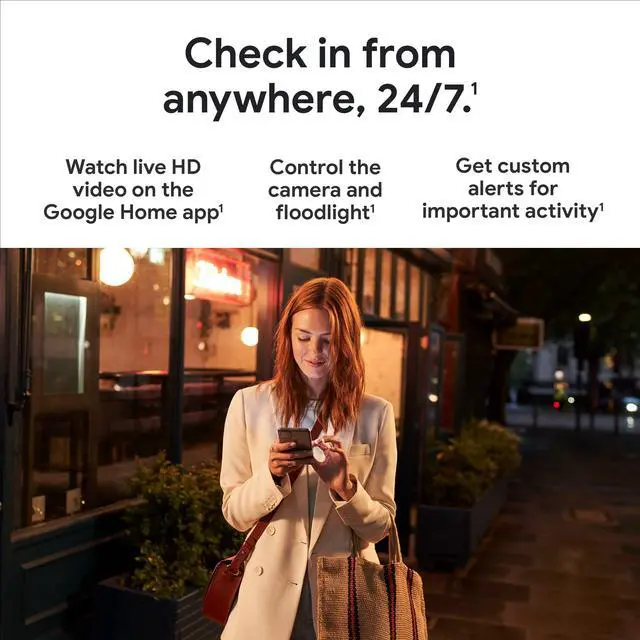 Alt view image 4 of 5 - Google Nest Cam with Floodlight - Outdoor Camera - Floodlight Security Camera, White, 1 Count (Pack of 1)