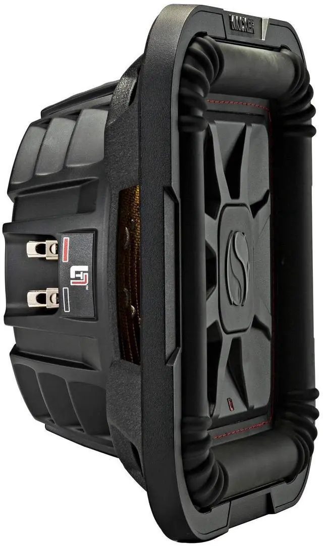 Alt view image 2 of 5 - Kicker 46L7T102 L7T L7-Thin 10-Inch (25cm) Subwoofer, Dual Voice Coil, 2-Ohm, 500 Watt