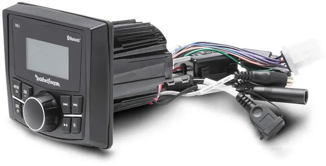 Alt view image 3 of 5 - Rockford Fosgate Punch Marine PMX-1 Digital Media Receiver with 2.3" Dot Matrix LCD Display