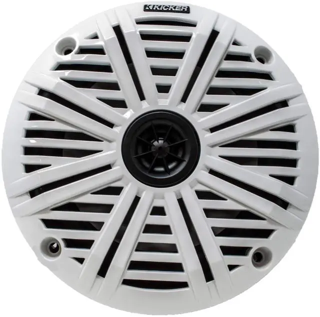 Alt view image 3 of 5 - Kicker 6.5" Marine Speakers (2 Pair) White Salt Water Grills OEM Replacement Speakers