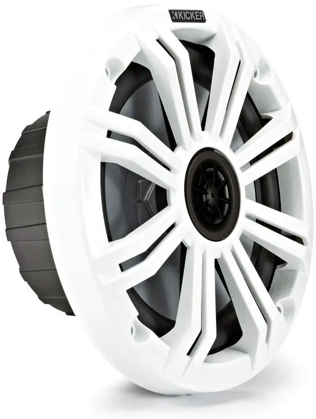 Alt view image 2 of 5 - KICKER 6.5" White Marine Speakers (Qty-4) 2 Pairs of OEM Replacement Speakers