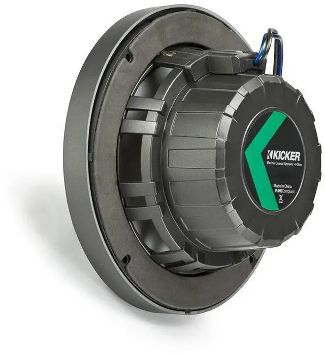 Alt view image 5 of 5 - KICKER 6.5" Charcoal Marine Speakers (Qty-4) 2 Pairs of OEM Replacement Speakers