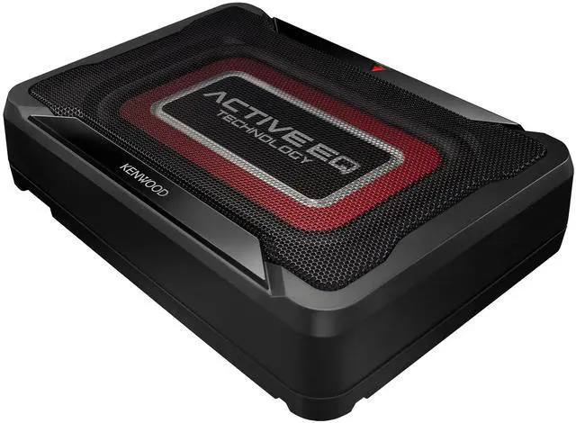 Main image of Kenwood KSC-PSW7EQ Active Compact Subwoofer with Active EQ (160 Watt Output Power, Class-D Amplifier, Aluminium Housing, Cable Remote Control)