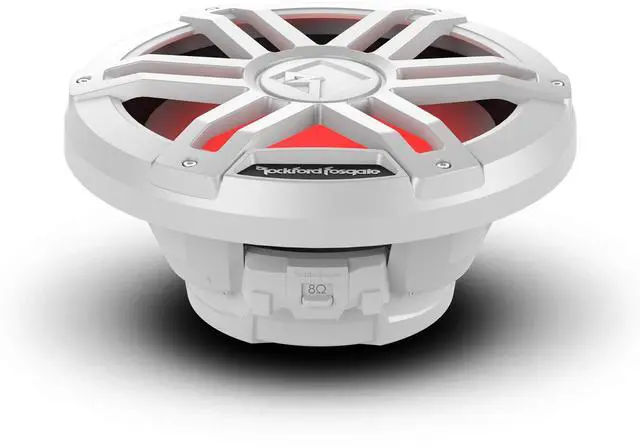 Alt view image 2 of 5 - Rockford Fosgate M1D4-12 Color Optix 12" DVC 4-Ohm Multicolor LED Lighted Marine Subwoofer - White