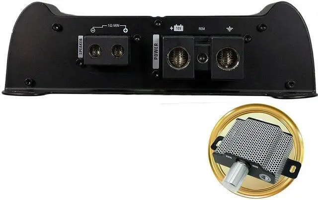 Alt view image 5 of 5 - Gravity 6000.1D Class D Car Audio Amplifier  3000 Watts True RMS @ 1 Ohm Max Power at 6000W, 1/2/4 Ohm Stable, Digital, Monoblock, Mosfet Power Supply, Great for Subwoofers