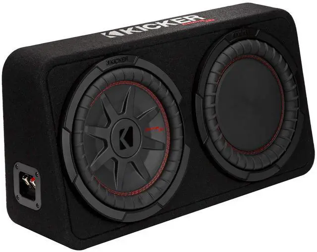 Main image of Kicker 48TCWRT102 CompRT 10" subwoofer in Thin Profile Enclosure, 2ohm
