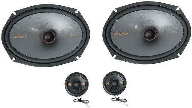 Main image of KICKER 48KSS269 6x9" 200w Car Component Speakers w/ 2.75" Mid/Tweeters KSS269