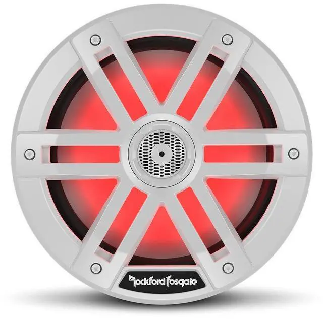 Alt view image 2 of 2 - Rockford Fosgate M1-8 Color Optix 8 2-Way Coaxial Multicolor LED Lighted Marine Speakers - White (Pair)